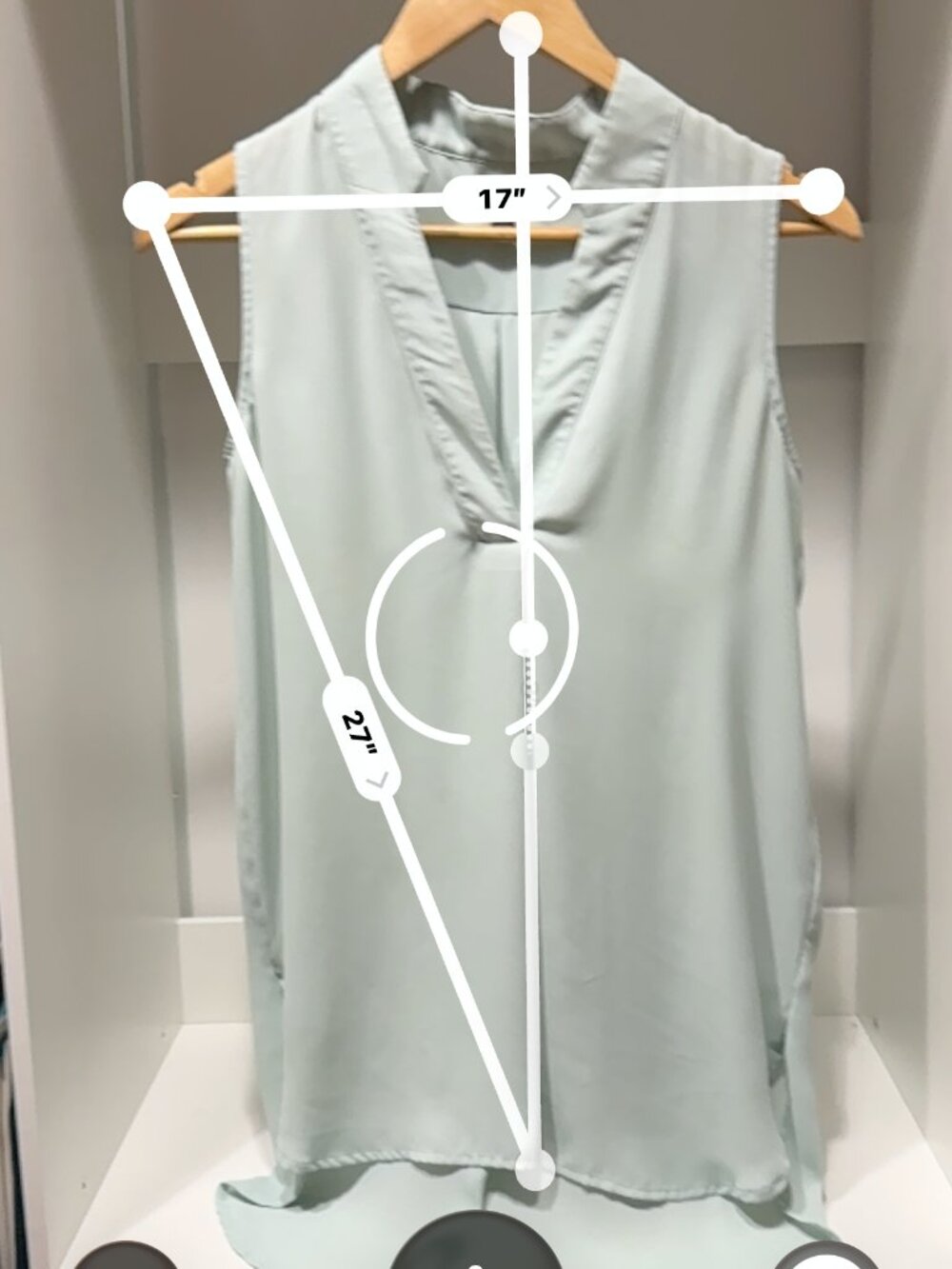 BR Sage Green Sleeveless Cowl Neck High-Low Blouse XS